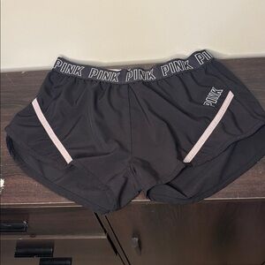 PINK Victoria's Secret Black Athletic Shorts
